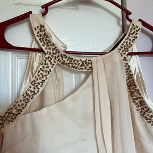 London Dress Company Chloe Beaded Dress in Ivory (Size:2)